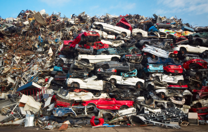 Scrap yard. A place who buys junk cars for cheap.